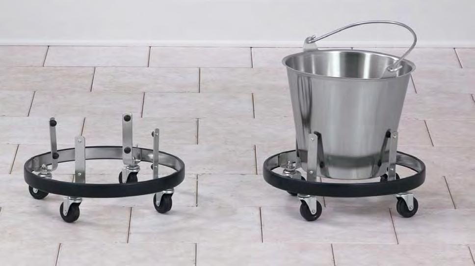 STAINLESS STEEL Kick Buckets SS-160 SS-166 Diameter Total Height SS-160 14 1 /2 12" Stainless Steel