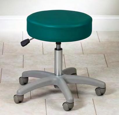 2135-P21 16" 19" 24 1 /2" 5-Leg Pneumatic Stool with Backrest Same as 2135-P with , in