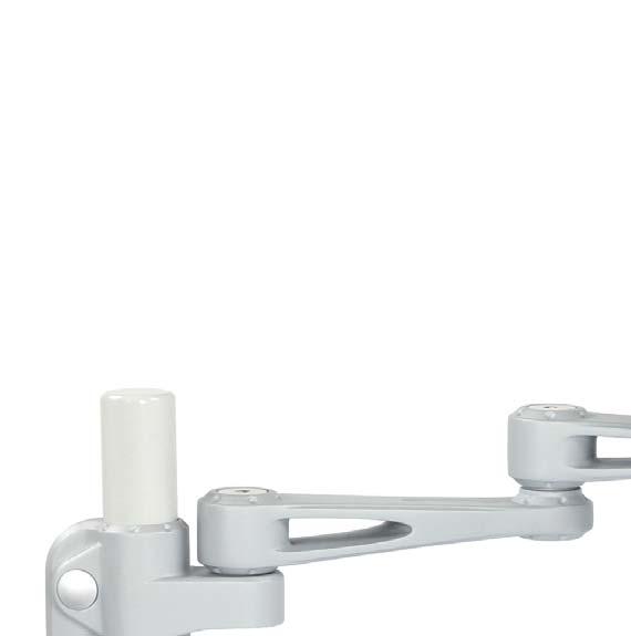Motion C5 Holder - Swing Arm Three section swing arm offering height, rotation & angle adjustment Compatible with the PT range of single & double door pharmacy