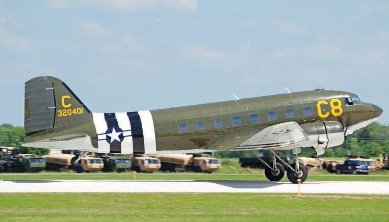 3 Douglas C-47s still haul cargo, and as turboprop-converted gunships, serve in several air arms