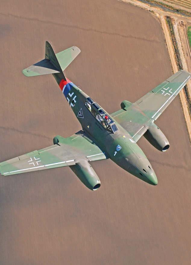 This two-seat example seen over Napa, Calif., is one of several new-build full-scale flying replicas.