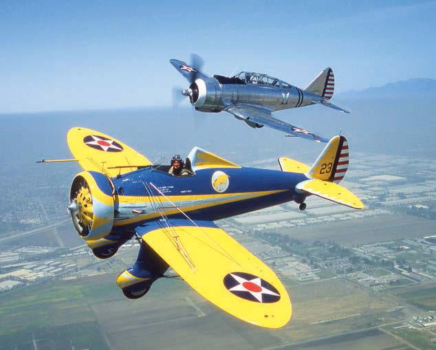 These restored aircraft belong to the Planes of Fame museum in Chino, Calif.