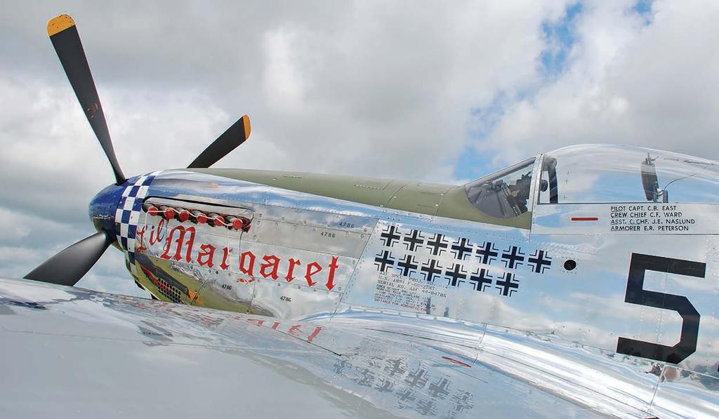 1 4 1 North American F-6D L i l Mar g ar e t was converted from a stock P-51D to represent the reconnaissance