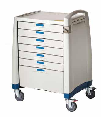 SECTION 09 OTHER Medication Cart MODEL: AVAL12041.9 These lightweight carts are easy to move and are made from high density resins to withstand the rigors of the healthcare environment.