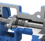 and double mechanical seal configurations Internal relief valve standard on non-jacketed pumps.
