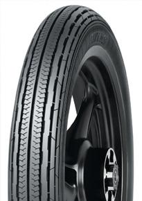 25-19 54P TT Ribbed road tread pattern for the front and rear wheels of classic motorcycles.