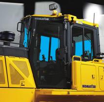 High rigidity and superb sealing performance sharply reduce noise and vibration for the operator