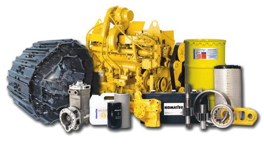 initial interval for some products) Complimentary Maintenance Interval includes: Replacement of Oils & Fluid Filters with genuine Komatsu Parts, 50-Point inspection, Komatsu Oil & Wear Analysis
