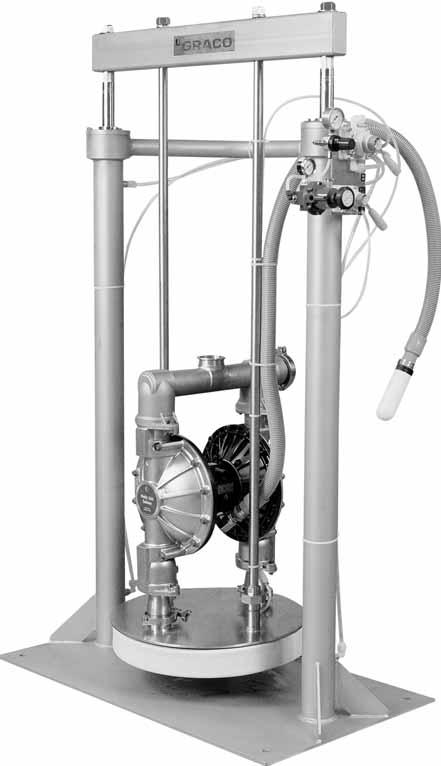 Husky 2150 FDA Sanitary Pump Package This FDA-compliant pump features work-on-demand capability. By closing the outlet or dispense valve, the pump will stop until flow is again required.