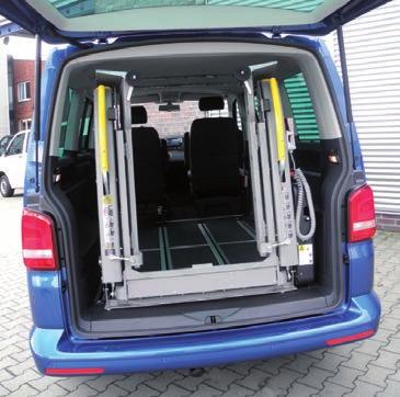 through the rear door Roll-off stop opens automatically when touching ground even on uneven surfaces Bridge plate serves as automatic roll-off stop at the same time (patented)