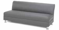 Sofa Gray Leather 82 L x 36 D x 36 H