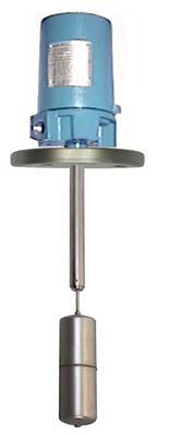 : NPT, flanged, socket weld, or clamp hubs EXTERNAL CAGE - HIGH TEMPERATURE AND PRESSURE MODELS 762 AND 763 DISPLACER ELEMENTS 3 NPT 2 NPT 1 NPT STUB OR BW Operation: A shaft supports a float, which