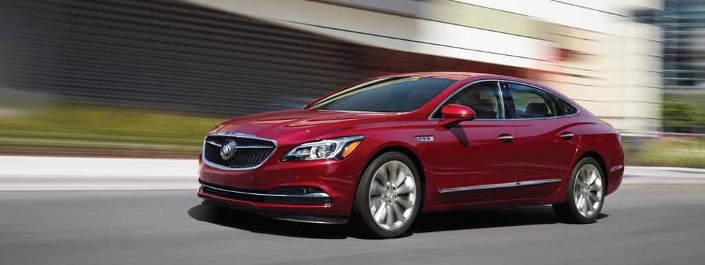 LaCrosse Premium shown in Red Quartz Tintcoat with available features this is the Modern yet timeless, NEW 20I8 BUICK LACROSSE.
