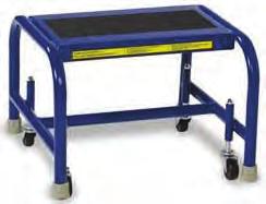 MOBILE STEP STOOL 0 rated capacity - Steel 0 rated capacity - Aluminum Anti-Slip, Perforated or Grip Strut - Steel Solid Ribbed or Grip Strut - Aluminum - Steel Standard mill finish -