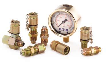 Overview The Eaton pressure gauge kit and screw together test couplings provide accurate and efficient pressure