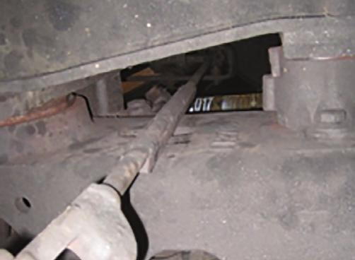 375 Worn hand brake chain Signs of sticking brakes, such as: Overheated wheels Brake beams against the