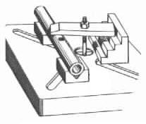 If it is piercing drilling, please insert a block under the work piece so that drilling into