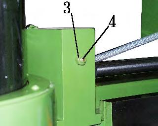 Release the button only after you turn the arrowhead to the point B, referring to the figure b. After the button released, the claming device can be released. b. Release the fastening nuts marked 3 in the figure 3.