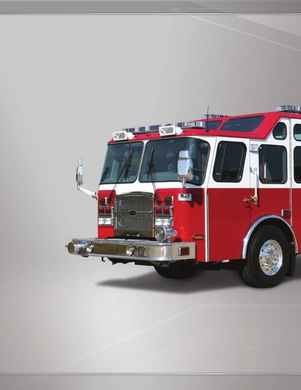 Side-Mount Pumper Cab: The E-ONE Pumper is available with the Typhoon or Cyclone series of custom cabs.
