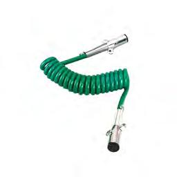 SEVEN-WAY COILED CABLE ASSEMBLIES Seven-Way ISO Coiled Cable Assemblies Used in tractor/trailer systems requiring ISO 3731 style connectors; ISO pin prevents connections with non-iso sockets 1/8,