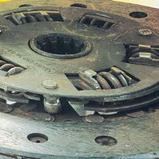 Worn Friction Material If the clutch has high mileage, this wear is normal; however, if mileage is low, possible