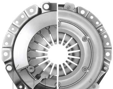 CLUTCH FUNCTION AND COMPONENT PARTS Clutch The clutch clamps the disc against the flywheel during engagement.