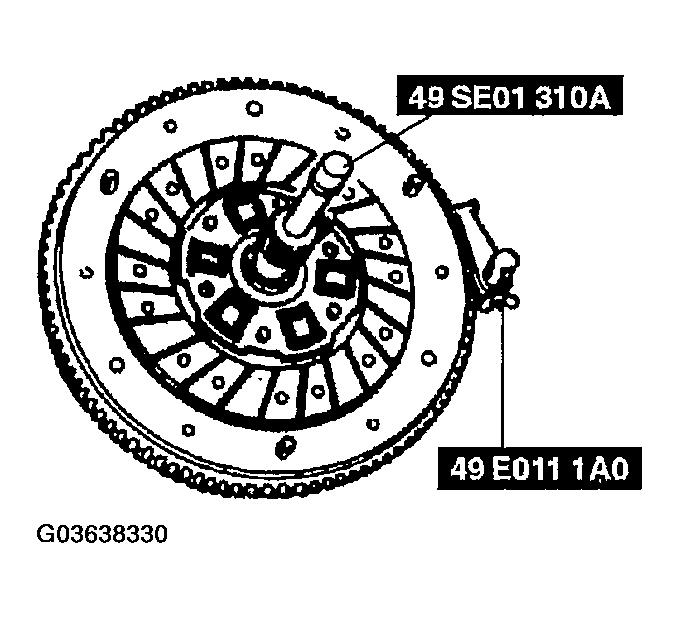 CLUTCH DISC INSTALLATION NOTE 1. Clean the clutch disc splines and main drive gear splines, and apply Mori White TA No.2 or equivalent organic molybdenum grease. 2.