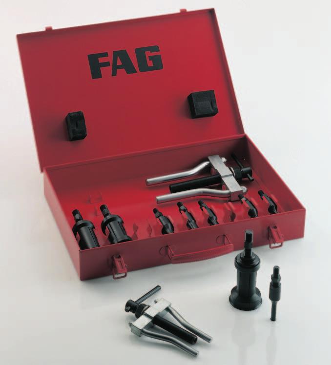 FAG tools for dismounting of rolling bearings Mechanical internal extractors 62 for small bearings FAG internal extractors 62 Application For deep groove ball bearings and angular contact ball