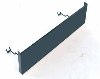 Slat Wall Sign Holder 8 x24 Hold OnGuard signs on standard slat wall One sign holder will hold 8 x24 sign, two signs holders will hold 8 x48 sign Includes two slat wall mounting hooks Easy to set up