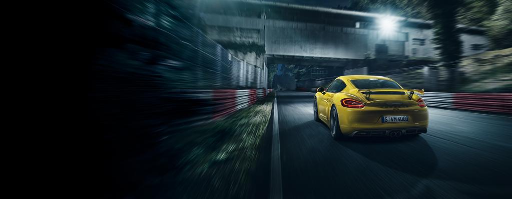Sports exhaust system. The sound of the new Cayman GT4 makes a statement of its own thanks to the selectable sport exhaust system with two-tract sports tailpipe in black.