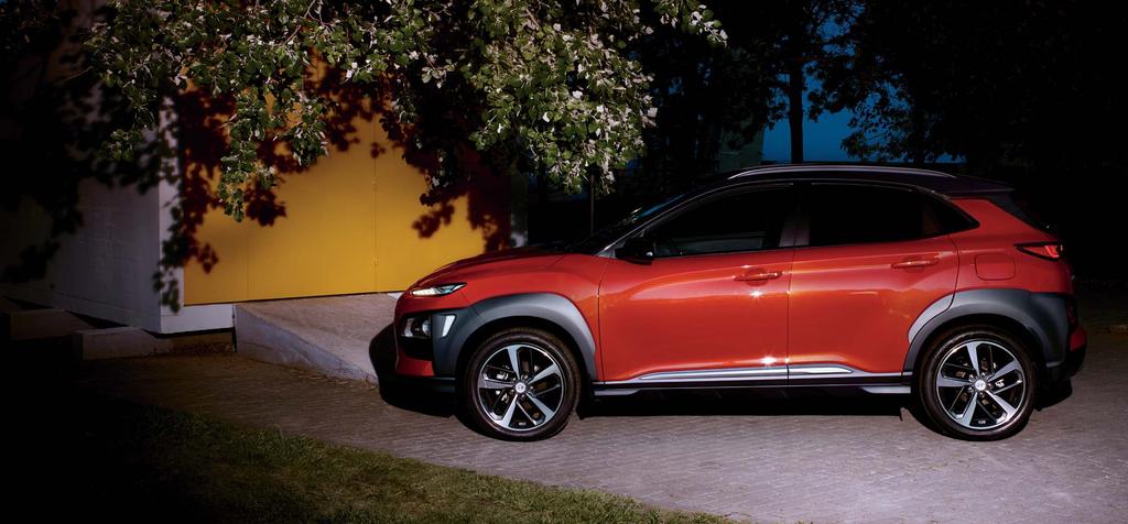 You style it. Combining sculpted lines with a stylish edge, the all-new KONA is expressive from every angle.