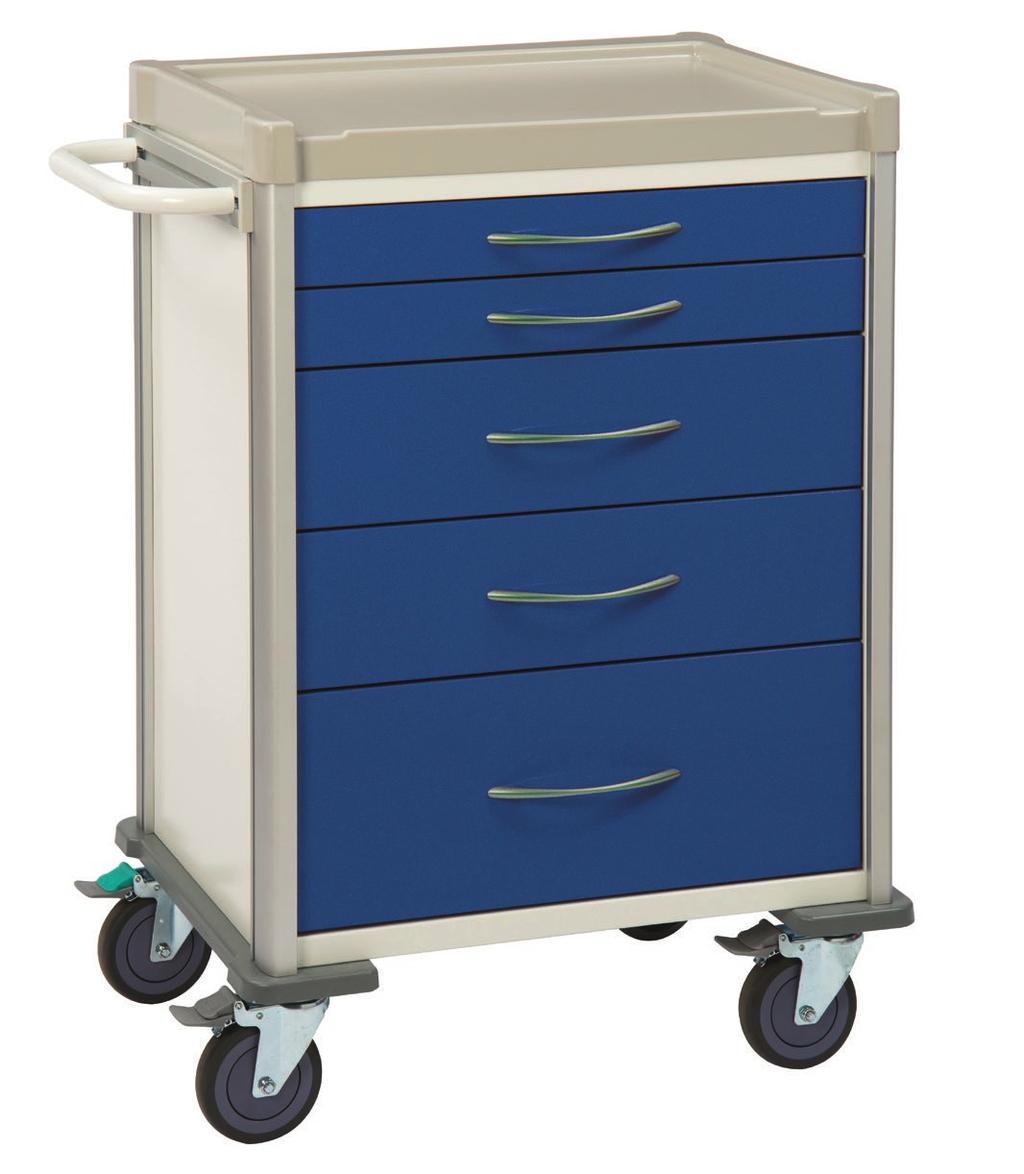TROLLEYS Clini-Cart Standard & Low Height Hospital Trolley Designed for use in a wide range of hospital wards and departments, our Clini-Cart hospital trolleys can be fitted with a range of