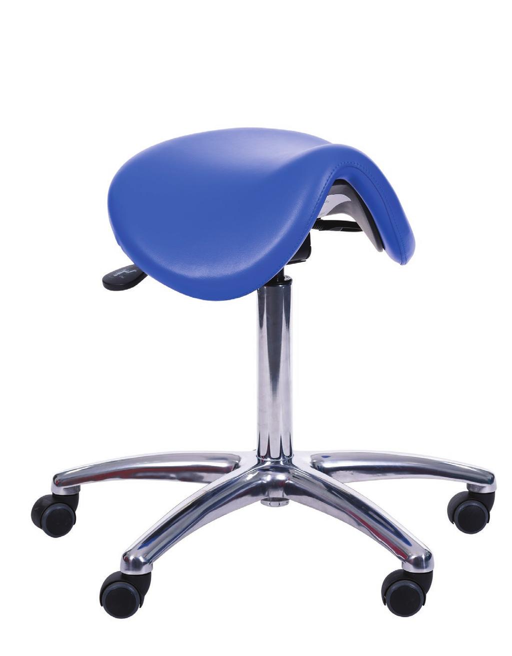 STAFF SEATING Scarp The key component of our Scarp saddle stool is the ergonomic seat which is designed to give the end user the ideal seating posture, and improved circulation to your legs when