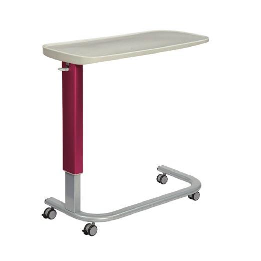 WARD Overbed & Overchair Tables These tables are the ideal bed and chair side accompaniment. Built to withstand every day use, they are designed to meet the highest level of cleanliness.