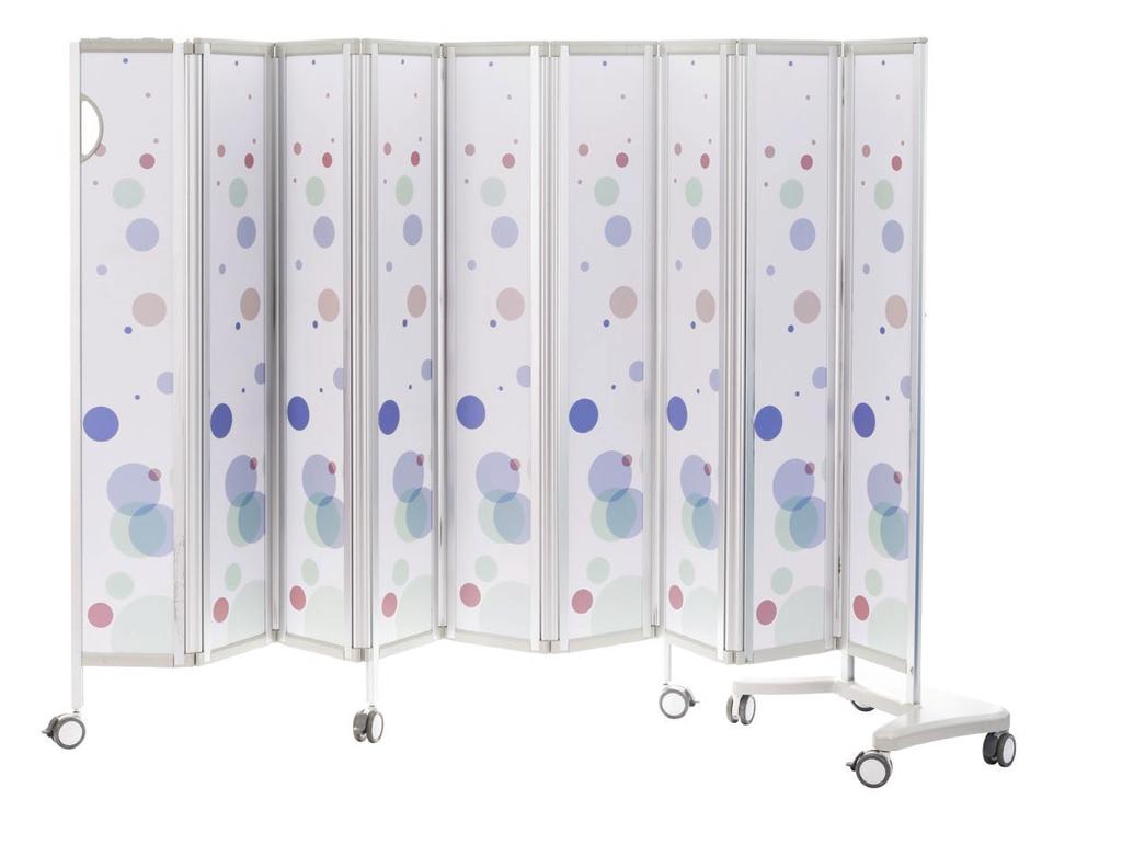 WARD Mobile Folding Privacy Screens Specially designed for the hospital environment, these screens tick all the boxes.