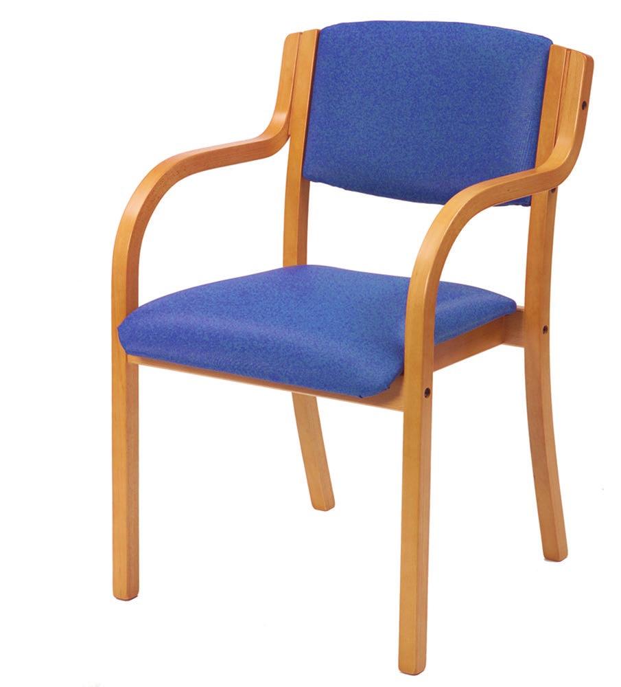 CA3171AT Shuna patient chair, atlantic Easy to clean Stackable chair Anti-microbial vinyl Compact design for space efficiency