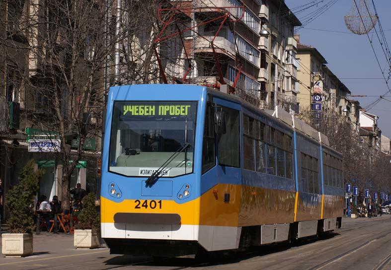 Modernisation of existing Bulgarian trams 95 % new