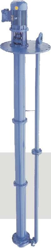 VERTICAL NMV LINE Centrifugal vertical single-stage pumps, directly derived from our series NCM (design according to ISO2858). Maximum length of shaft is 5m.
