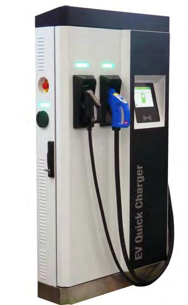 Raption 22 DC Fast Charging Station for Electric Vehicles Application Designed to be installed in both public access environments (urban spaces, shopping centres, airports, public car parks.