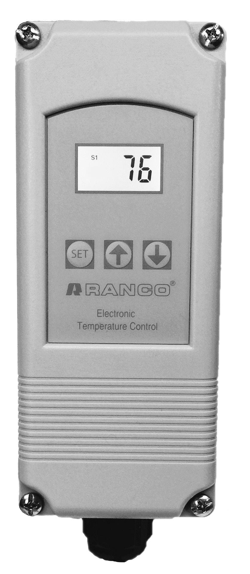 INSTALLATION DATA ETC SINGLE STAGE ELECTRONIC TEMPERATURE CONTROL The Ranco ETC is a microprocessor-based family of electronic temperature controls, designed to provide on/off control for commercial