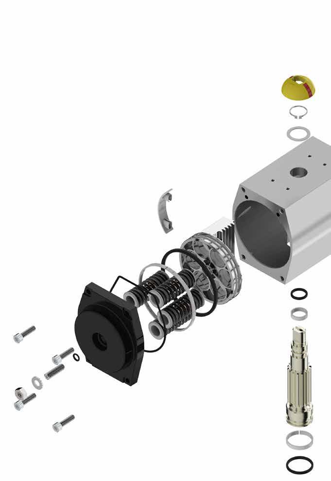 Inside The GT Actuator Every Rotork Fluid Systems actuator is built to provide long and efficient service with minimum maintenance.