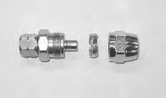 Hose, Connections & Assemblies Reusable Connections Type A. Plated Brass Type B. Plated Brass Type C. Plated Brass How to Install Compression Sleeve Type Connections 5 A. B. C. This connection consists of three (3) pieces: A.