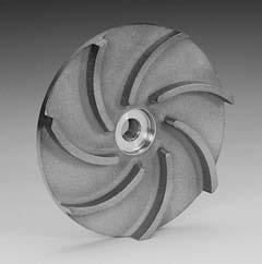 High Efficiency Impeller: Enclosed impeller with unique floating O-ring design maintains maximum efficiencies over the life of the pump without adjustment.