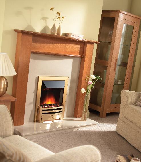 13 capri Elegant and inviting. The new Capri electric fire offers a clean and simple take on a classic style.