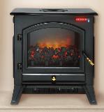The freestanding stoves require minimal installation; simply plug in, adjust the dimmer switch for an enhanced glow, sit back and enjoy an unobstructed view of the dancing flames within.