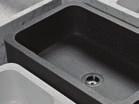 or above counter use. pre-drilled with one faucet hole. specify if more are needed.