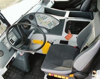 Comfortable driving cab of outstanding functionality Modern and
