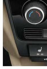 > WINTER PACK In cold winters the heated front and rear seats will warm the driver and passengers up quickly.