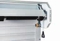 reliable opening and closing function. Supplied with crank handle for emergency release.