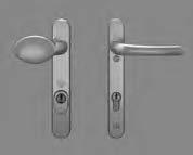 or silver 1 Outside knob / inside lever set Secured by
